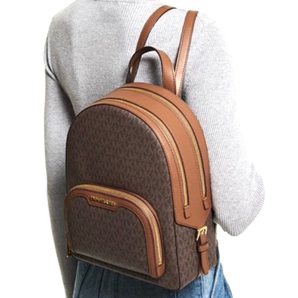 MICHAEL KORS JAYCEE MEDIUM BACKPACK and DOUBLE ZIP WALLET SET - Picture 12 of 14